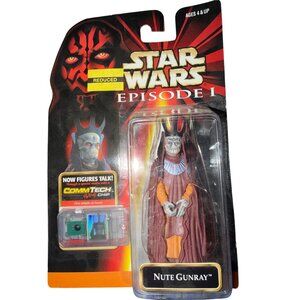 Star Wars Episode I Nute Gunray Action Figure With CommTech Chip Ages 4+ Collect